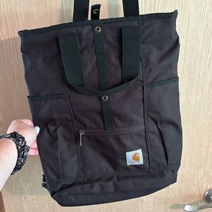 Carhartt Black Convertible Backpack Tote